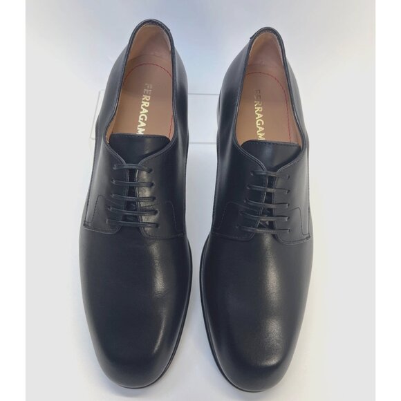 Salvatore Ferragamo Fosco Shoes Men Black Leather Shoes Size 9 main image 12